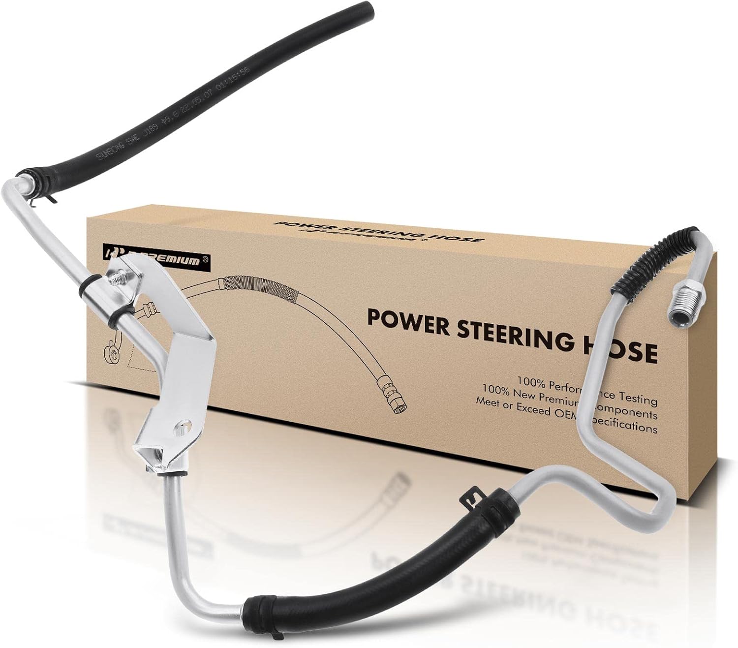 A-Premium Power Steering Hose Return Line Hose Assembly Compatible with Toyota Tacoma 1997 1998 1999 2000 2001 2002 2003 2004, 2.4L, RWD Gear To Reservoir