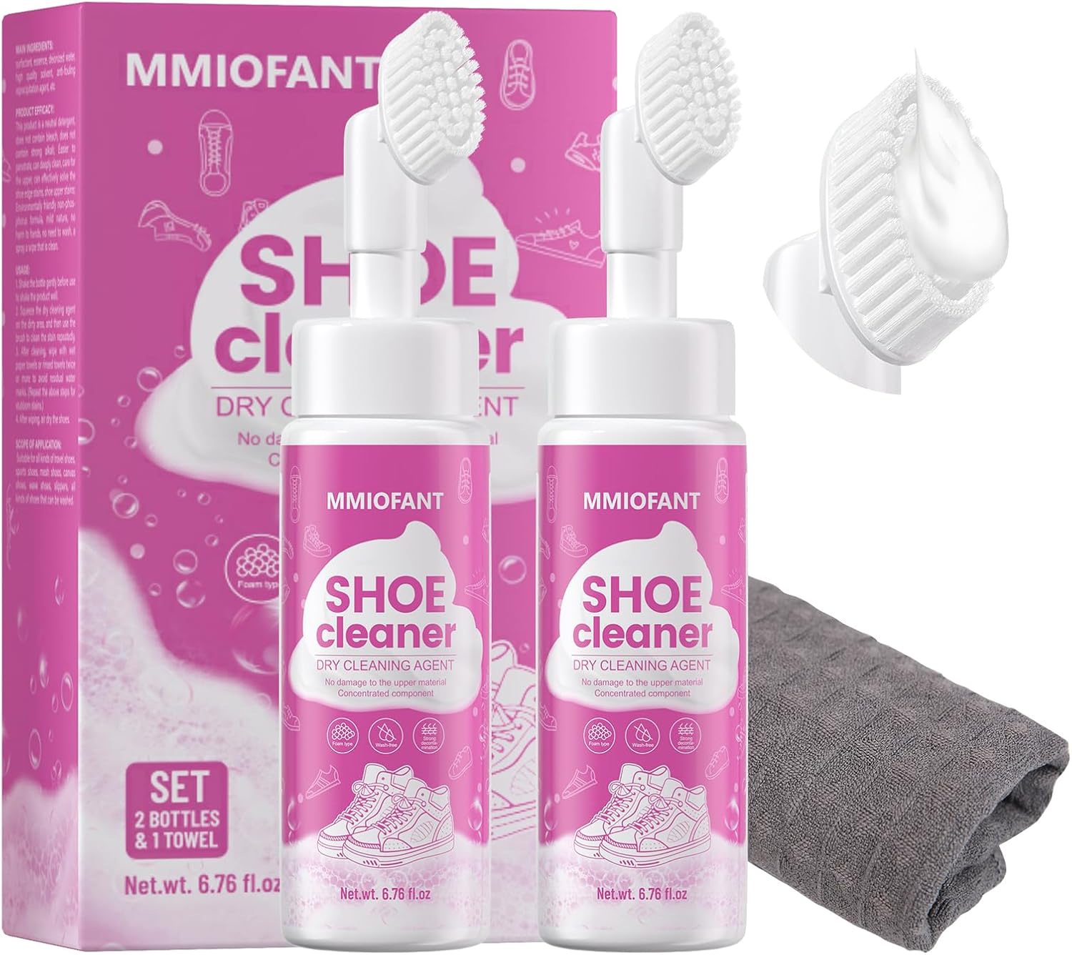Kit Limpiador de Zapatillas Blancas con Cepillo
