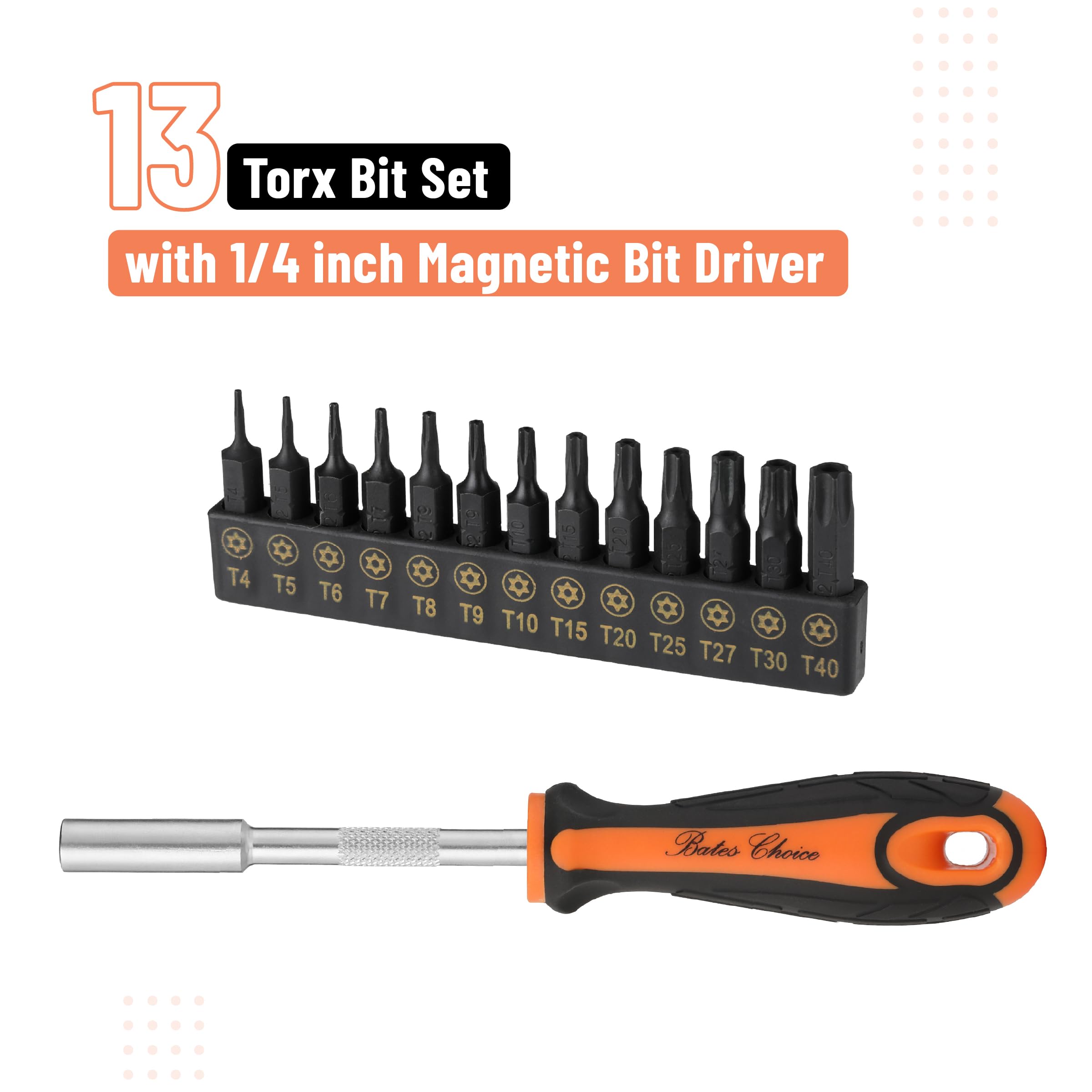Tamper Proof Torx Bit Set - 14 Pcs -2