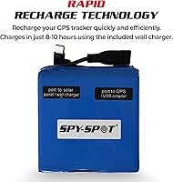 Vista 3 de Batería delgada extendida para rastreadores GPS con cargador de batería, compatible con GL320 de 6 a 8 meses de duración de la batería