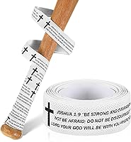 Pushglossy Faith Cross Christian Baseball Bat Grip Tape 1.5mm - Precut Non-Slip Adhesive Religious Softball Grip for All Bats