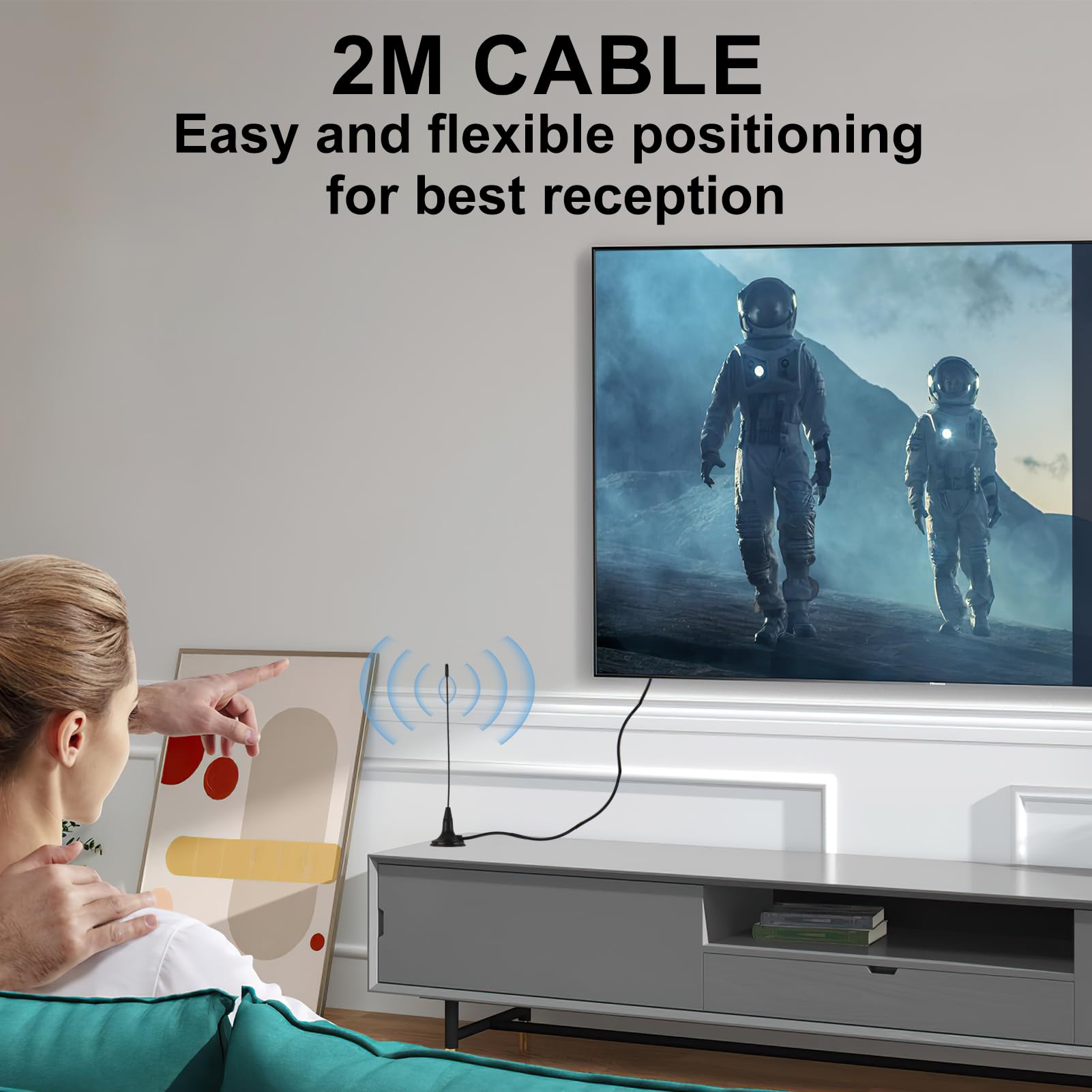 Antenne TV Intérieur Puissante TNT HD - August DTA420 - Haut Gain Extra Antenne TV Intérieur Puissante TNT HD - August DTA420 - Haut Gain Extra