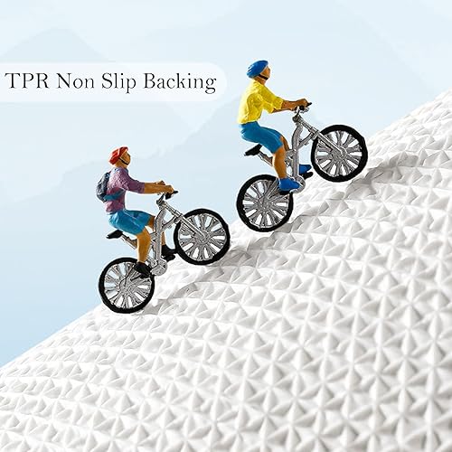 Miniatura 6 de Tapete de baño, bonito tapete de flores para decoración del hogar, ultra absorbente, antideslizante, tapete de fibra superfina, lavable a máquina,