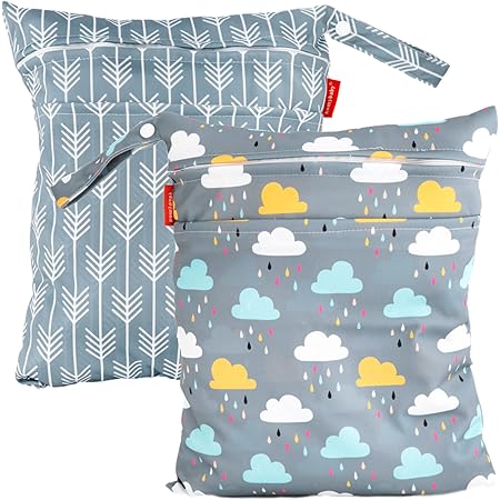 HOTLIKE Wetbag, Nassbeutel, 3 Stück Windeltasche Wickeltasche