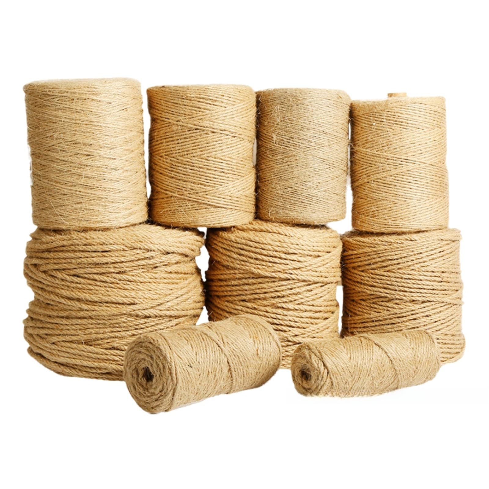 1 mm – 30 mm, lina jutowa, sznurek, gruba lina, naturalna lina z konopi, lina kokosowa i sizalowa, taśma jutowa, sznurek do pakowania, sznurek ogrodowy, sznurek do majsterkowania (10 m 30 mm)