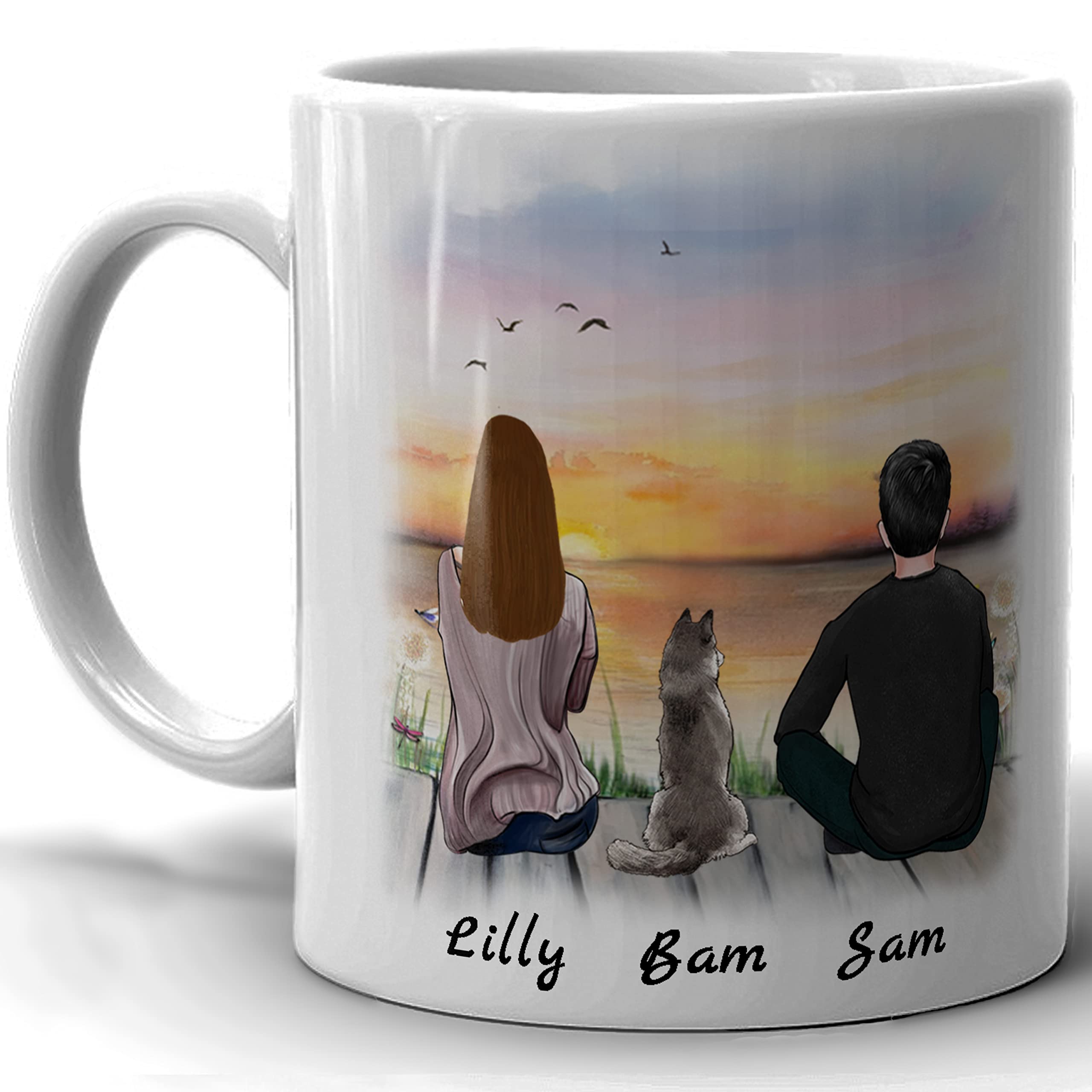 4GIFTSAKE Personalised Dog Lover Coffee Mug 11oz - Custom Dog Mug for Dog Mum or Dad - Tea and Coffee Lovers Gift - Unique Coffee Gifts for Pet Parents - Mothers Day or Fathers Day Present