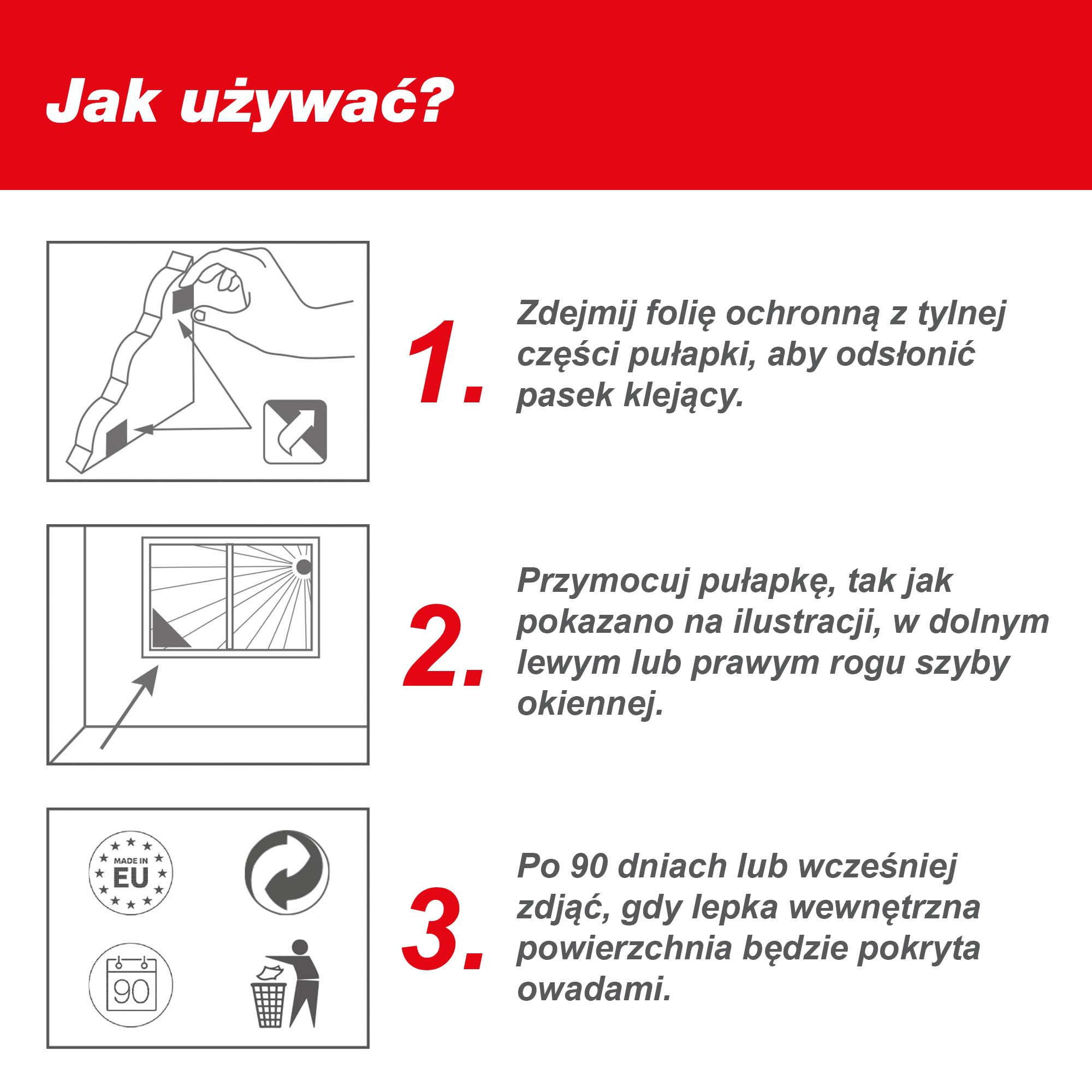 SWISSINNO Dekoracyjna Pułapka na Muchy do Okna – Zestaw 4 pułapek ze wzorami – skuteczna pułapka klejąca na muchy do wnętrz – dyskretna, łatwa w montażu, higieniczna – produkcja UE