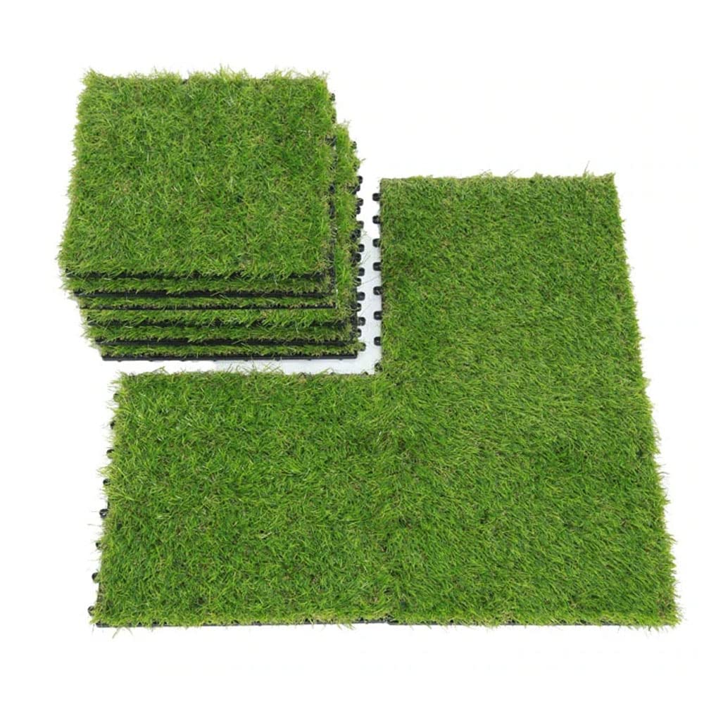 Buy 12Pieces"30x30" Cm Artificial Grass Tiles Outdoor Tiles for