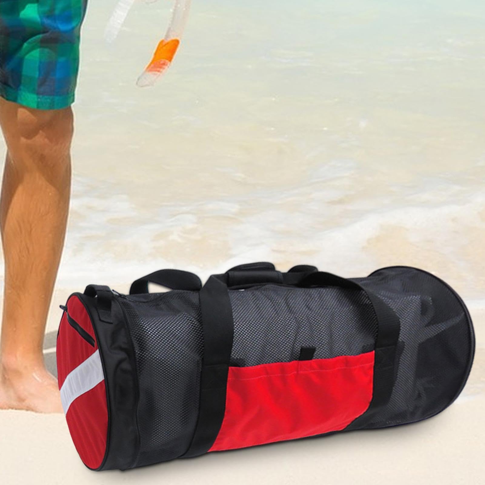 Borsa subacquea in rete, borsa sportiva in rete, borsa da snorkeling da 78 | l, borsa per attrezzatura subacquea e snorkeling, borsa per immersioni con tracolla per pesca a e immersione libera