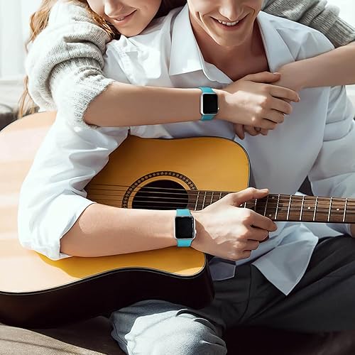 Miniatura 10 de Correa deportiva compatible con correas de Apple Watch de 1.496 in 1.575 in 1.614 in 1.654 in 1.732 in 1.772 in 1.811 in 1.929 in, correa de