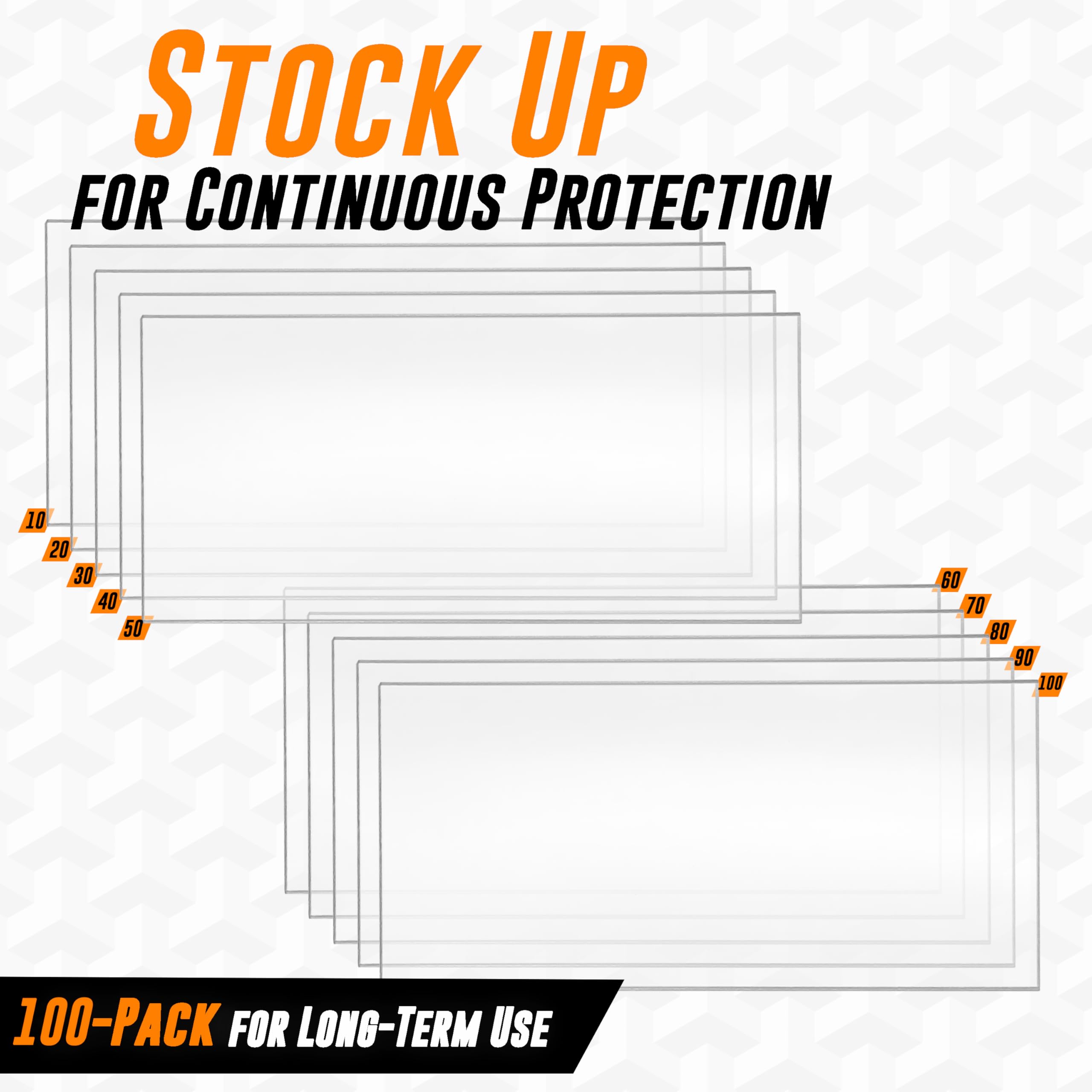 MUTT TOOLS - Paquete de 100 lentes de soldadura transparentes de 2 x 4.25 - 0.4 pulgadas de grosor, lente de soldadura transparente de 2 x 4, lente de soldadura transparente de 2 x 4 pulgadas, lente