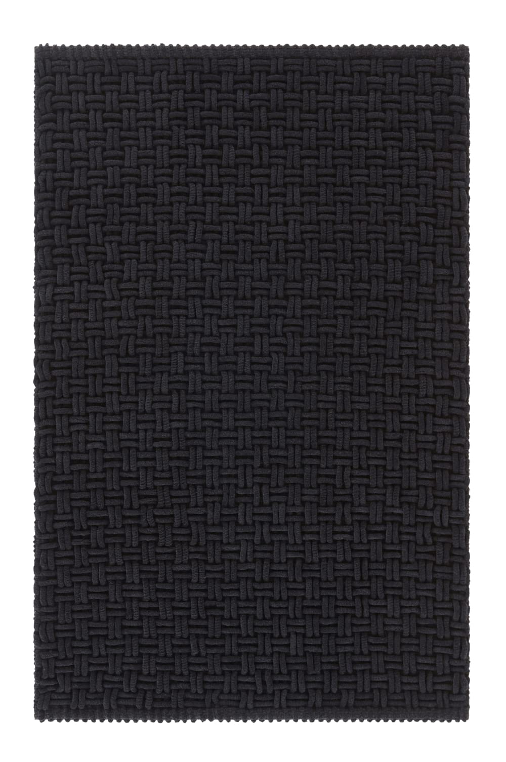 JOTEX Tappeto da bagno in poliestere, nero, 80 x 150 cm, 11