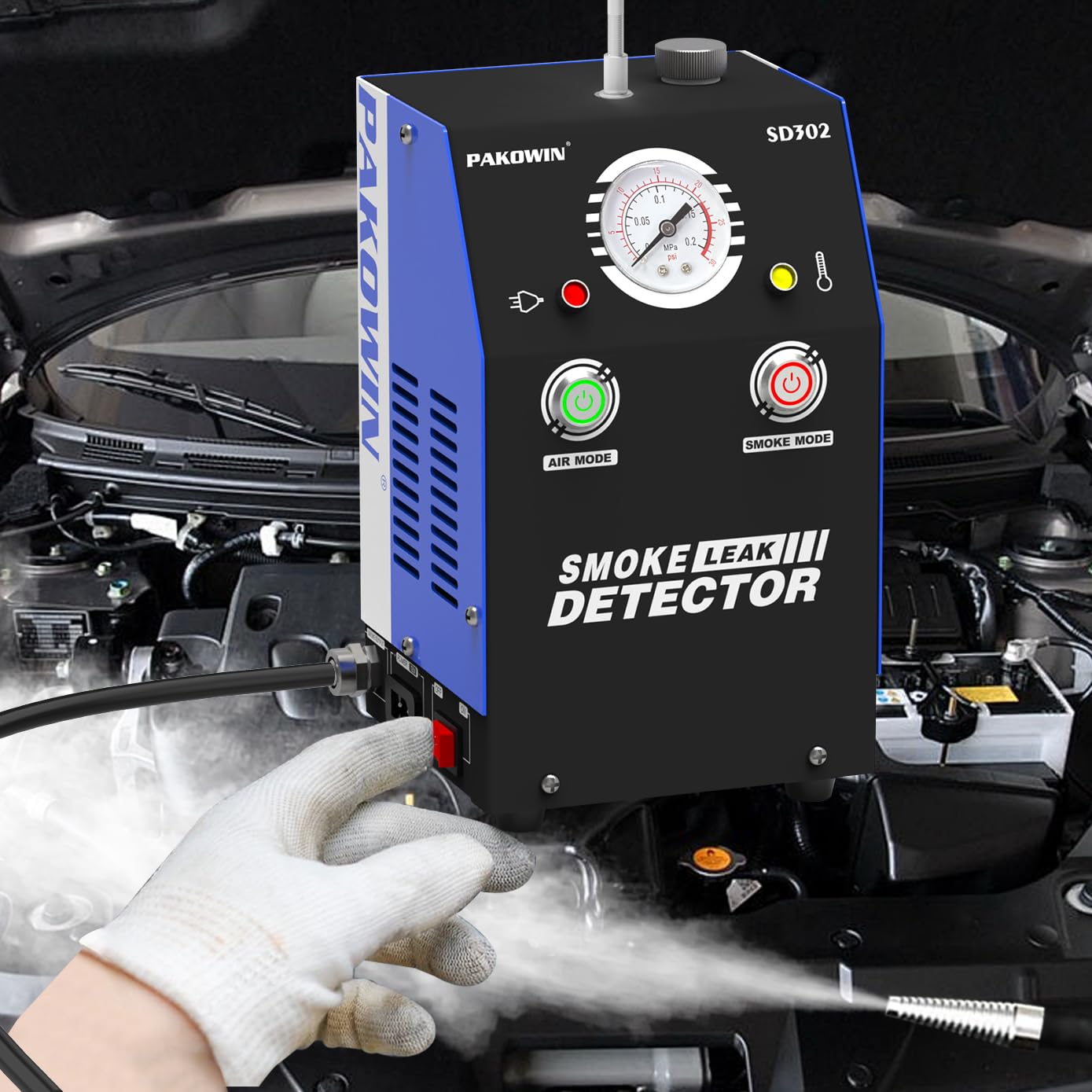 Automobiler-Rauchmaschinen für Autos - 12V DC Vakuum-EVAP-Leckdetektor – Diagnosegerät mit Integrierter Luftpumpe zur Prüfung von Fahrzeugrohrleitungen