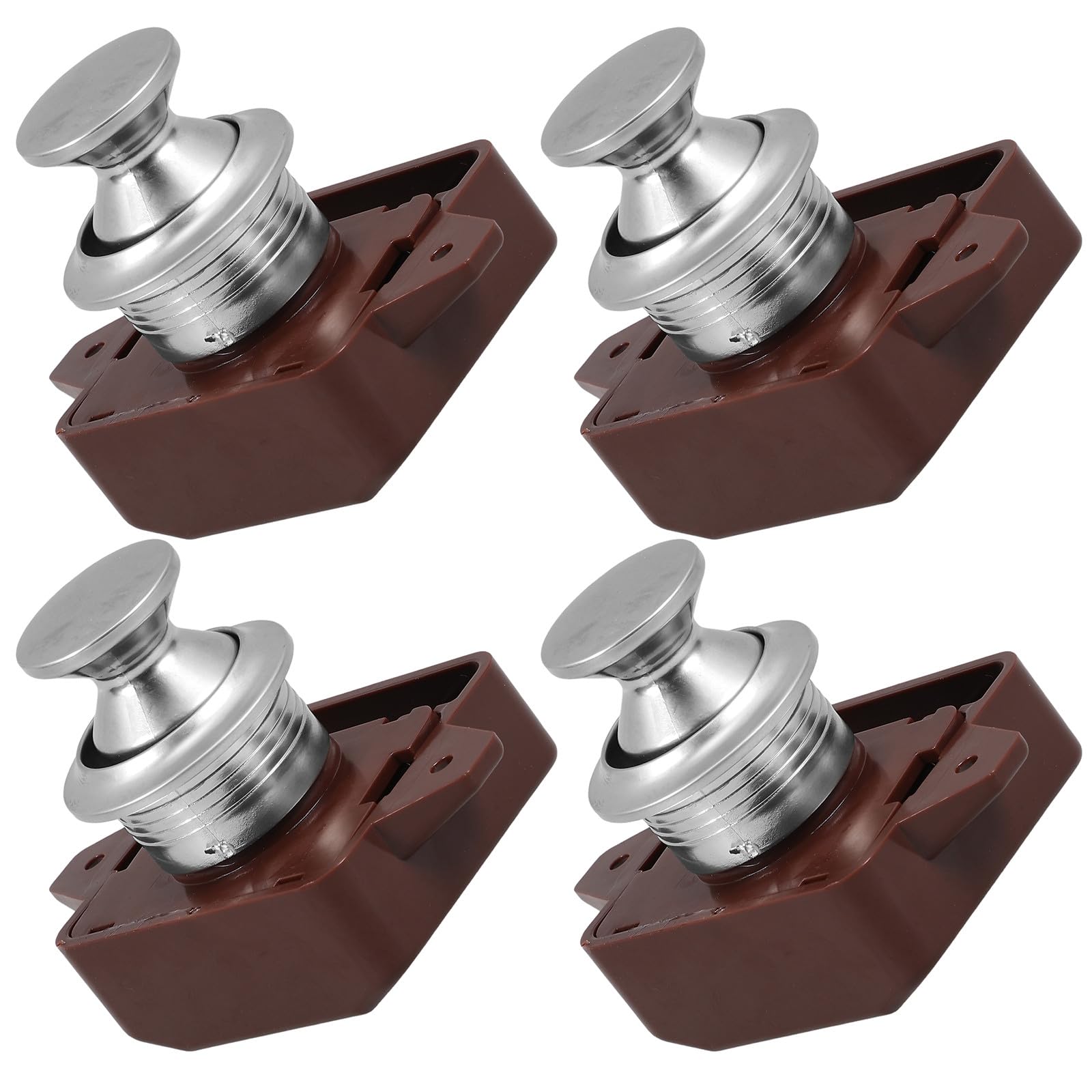Serrure à bouton-poussoir lot de 4 contre l'ouverture des portes de placards