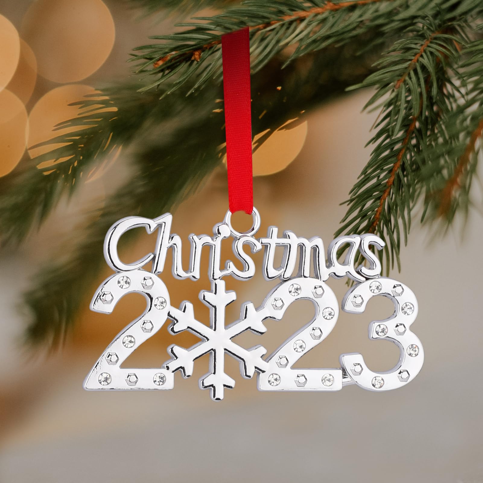 Silver christmas ornaments 2022 Clearance