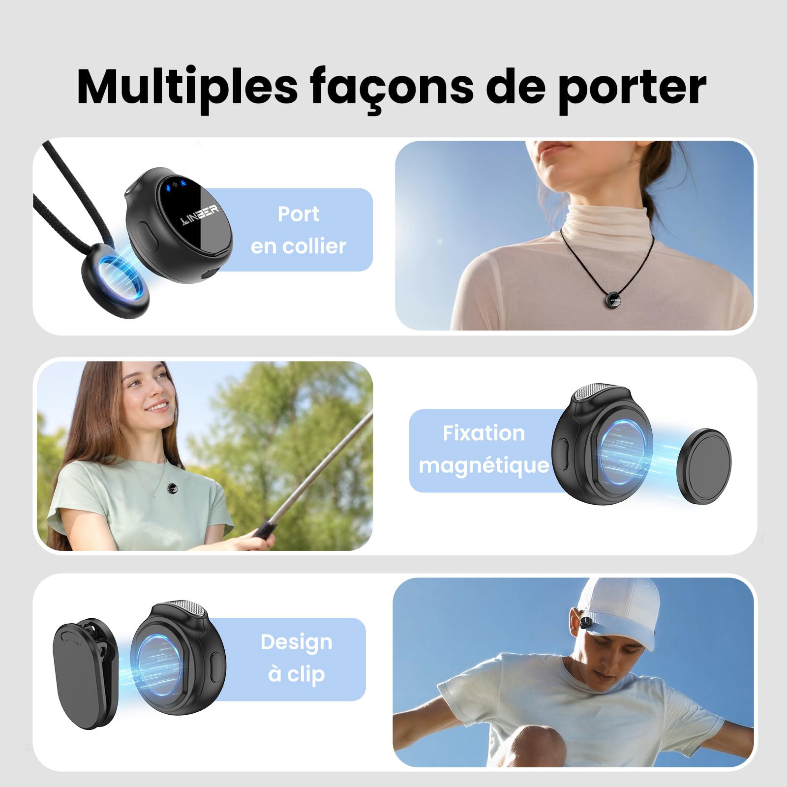 Micrófono lavalier inalámbrico para iPhone, Mini magnético | Cancelación de ruido IA, conexión rápida, batería 6h, ideal para Vlogs, entrevistas y directos
