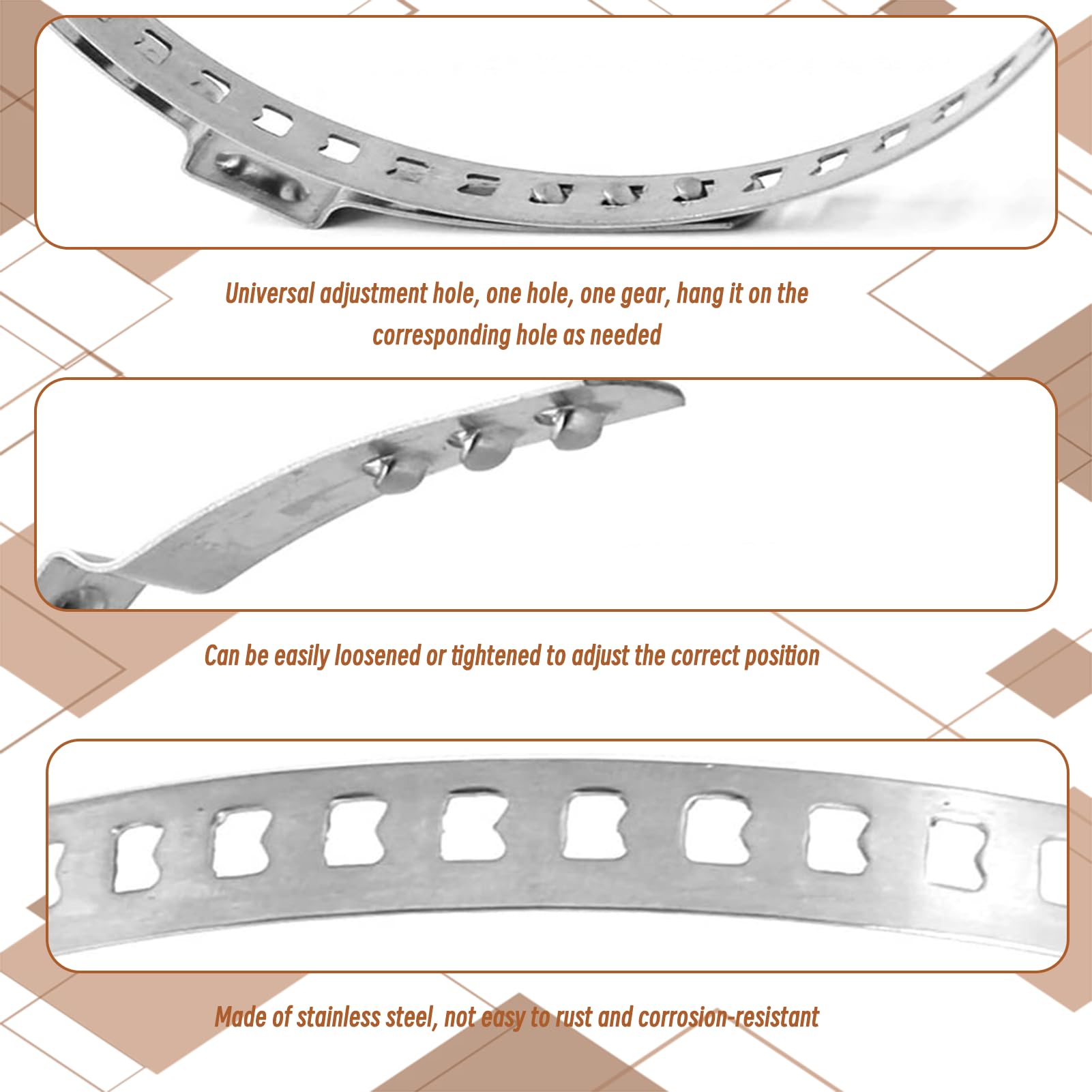 10 fascette per manicotti assali, fascette per albero di trasmissione, fascette stringitubo in acciaio inox, adatte per il serraggio di tubi in diversi campi
