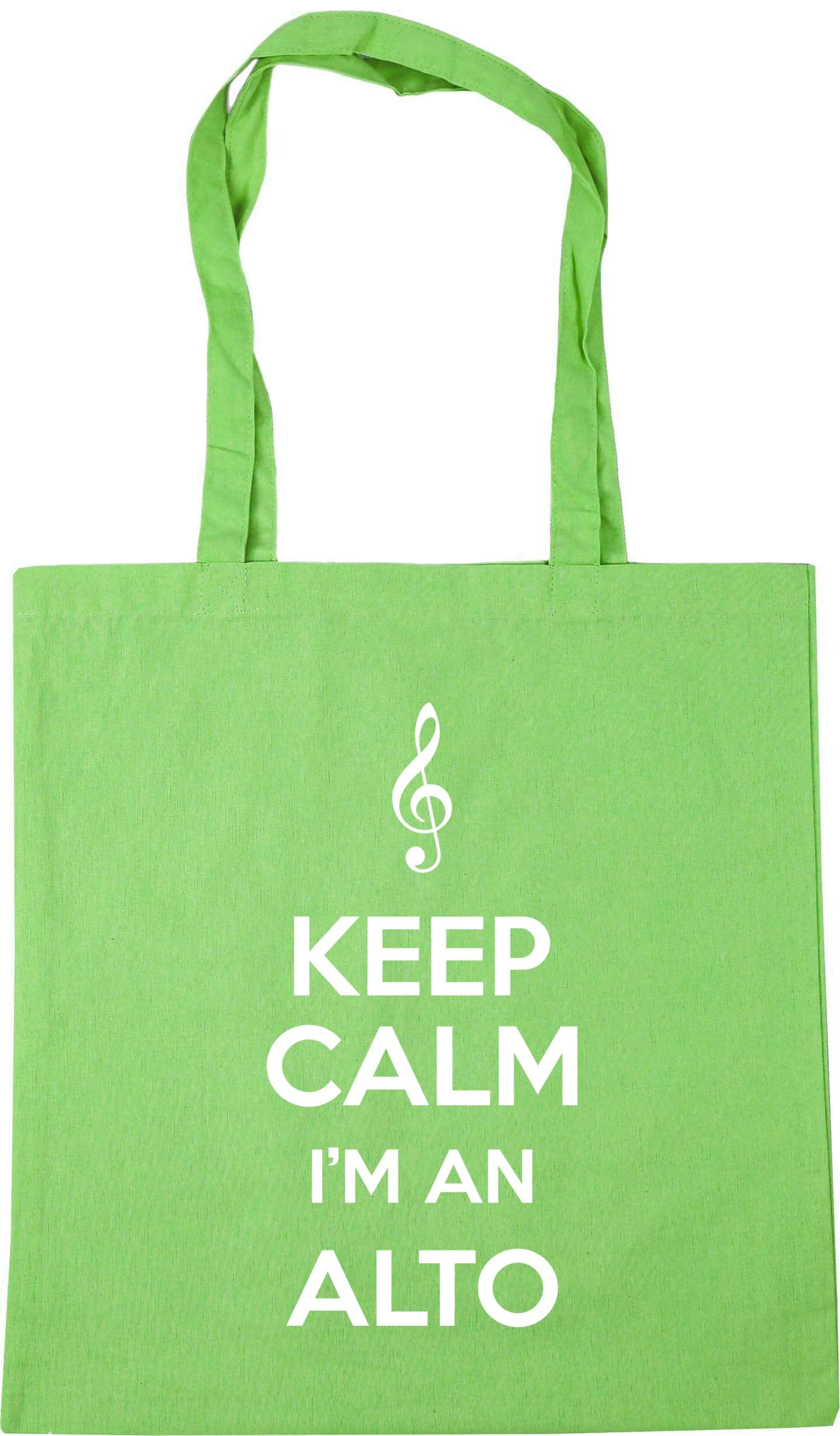 Hippowarehouse Keep Calm I'm an Alto Tote Shopping Gym Beach Bag 42cm x38cm, 10 litres