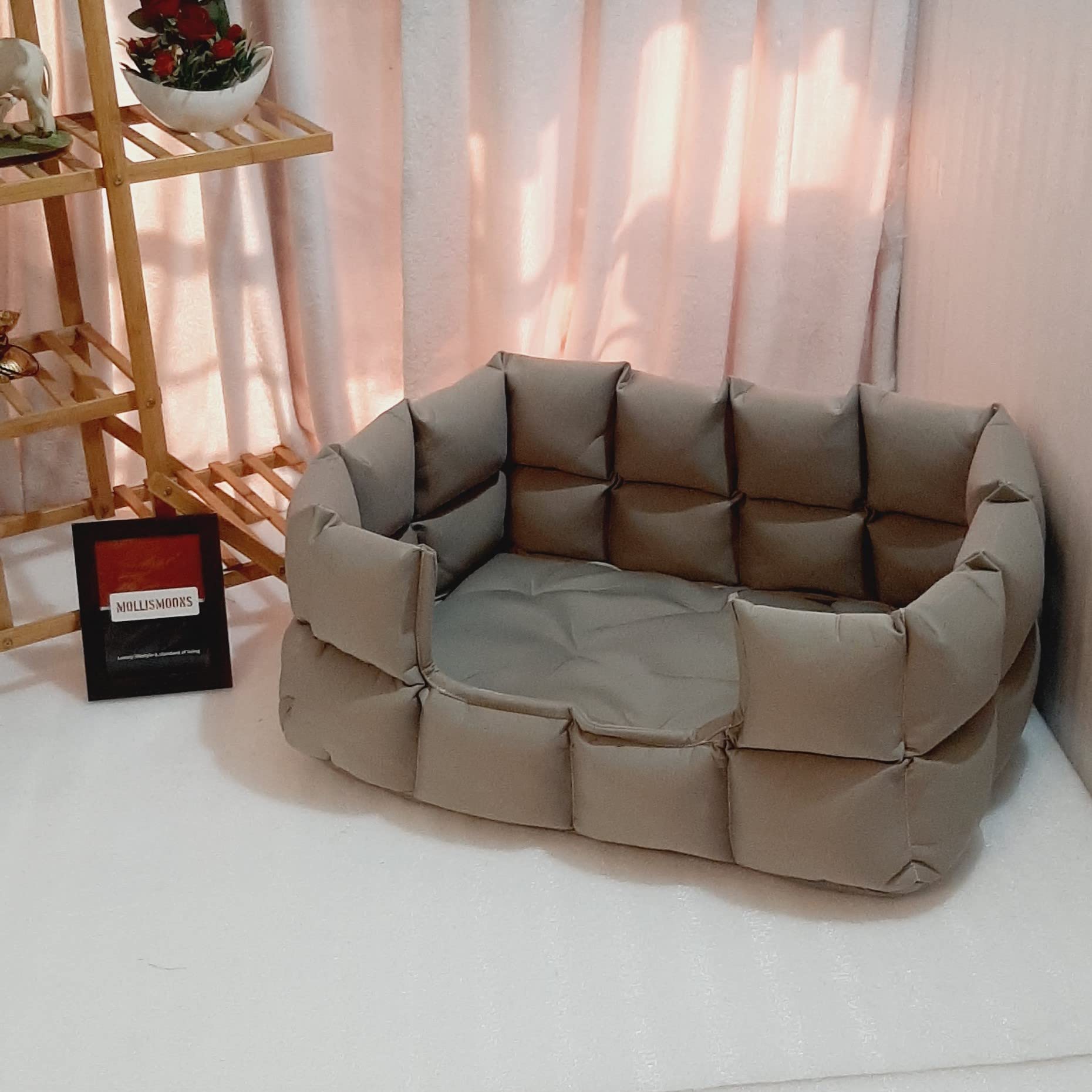 Mollismoons Dog Beds Dog Bed Bed for Dog Dog Bed Medium Dogs beds Bed for Dogs Dog Mattress Dog Bed for Bed for Dogs Medium Size Adult Dog Bed (Grey) (B0BN7MWWRF) Amazon Price History, Amazon Price Tracker