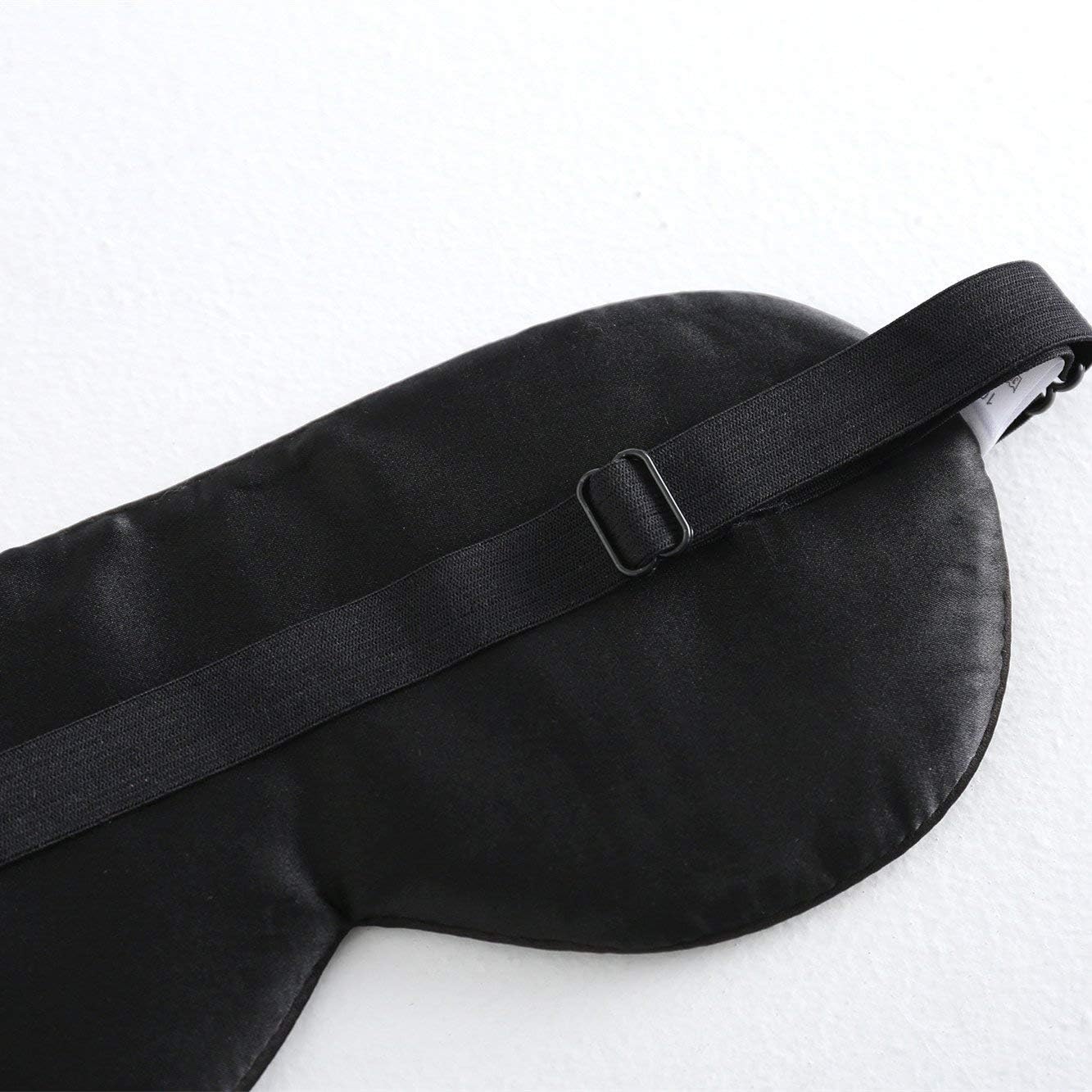 Tim &amp; Tina 100%天然シルク スリープマスク ソフト 快適 スムーズ アイマスク 調節可能なストラップ付き 目隠