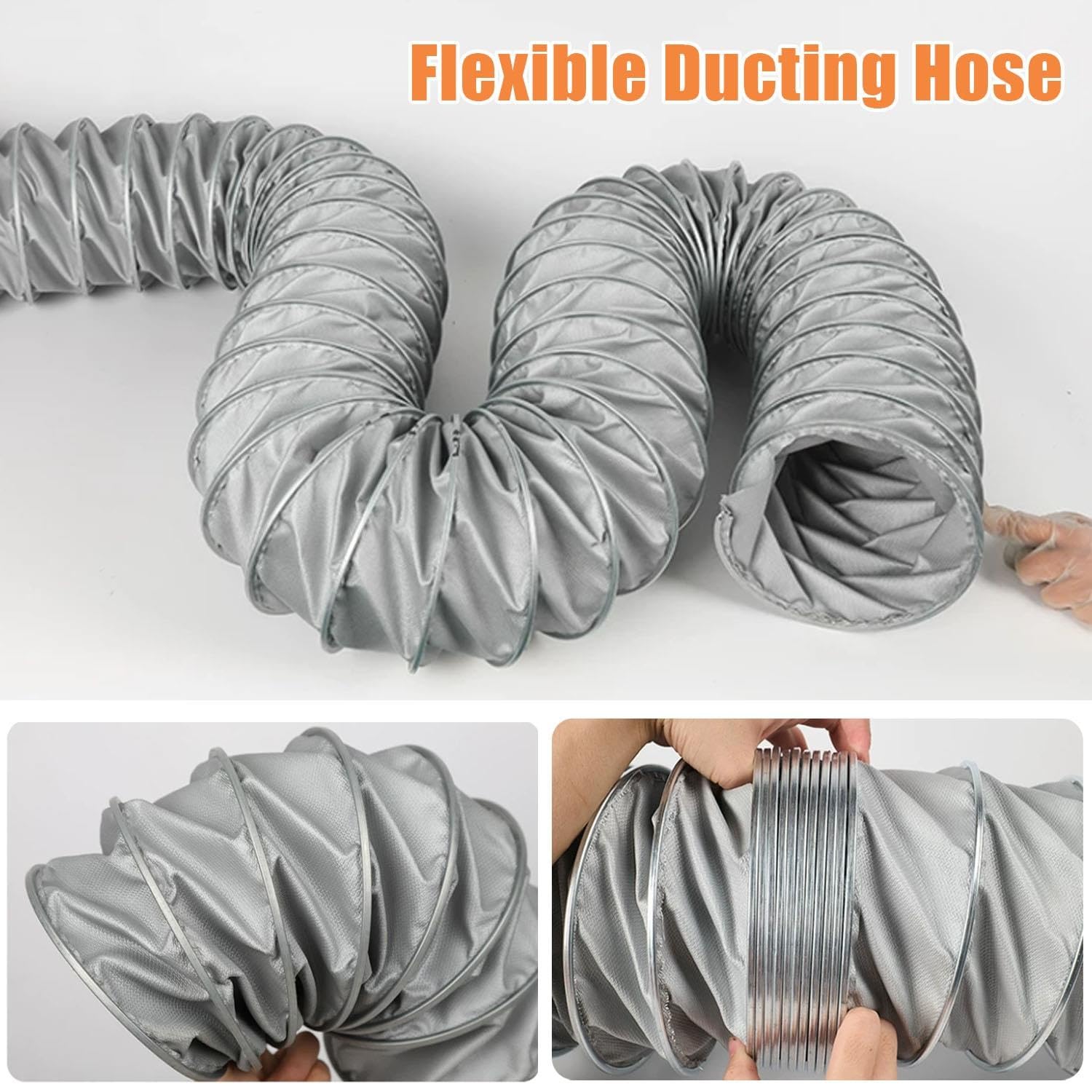 Tubo De Ventilación 80mm Conducto D'aire Flexible Para Campana Extractora