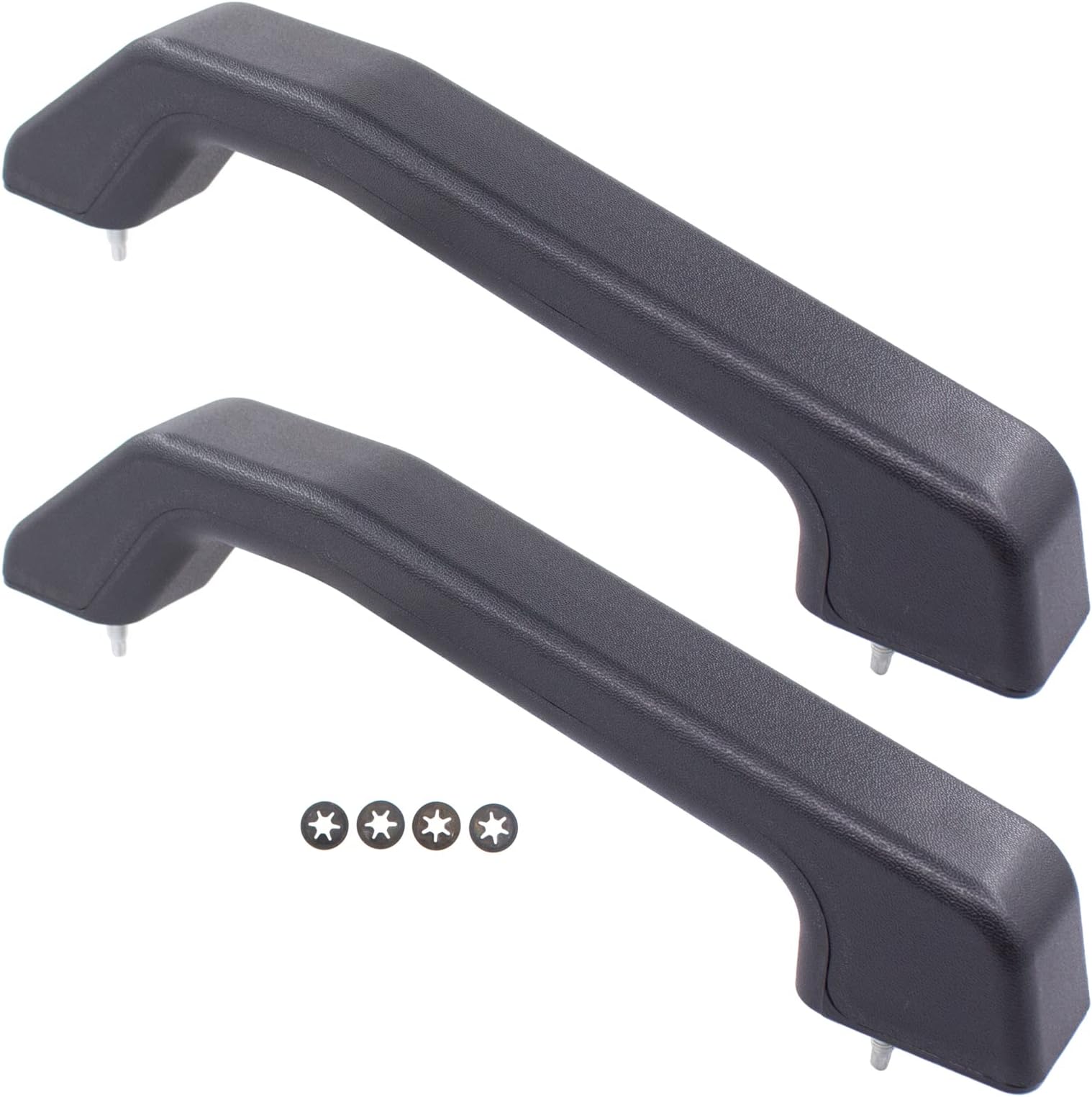 Set of 2 Black Front Hood Handles for Hummer H2 2003-2009 Left Driver and Right Passenger Side