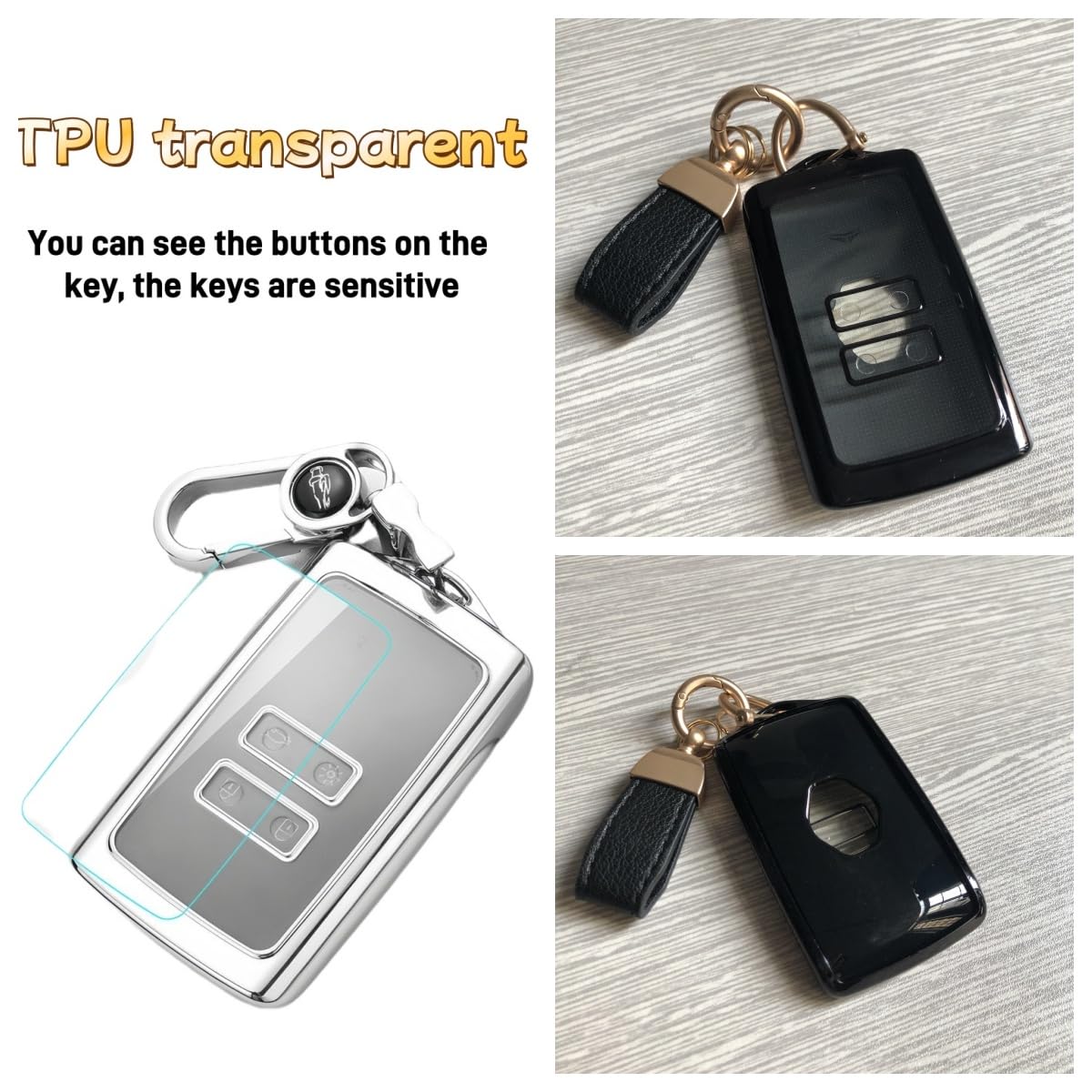 Kwobile Accessoire Clé De Voiture Copatible Avec Hyundai Keyless Go 3