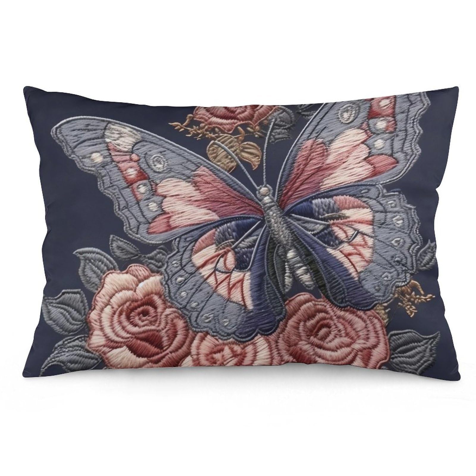 NTVOWPZO 2 Pack Decoration Throw Pillow Covers 20"x30" Pillowcases Covers Nice Butterfly Pillowcases Modern Farmhouse Home Decor Sofa Cushions Covers for Couch Bed Living Room