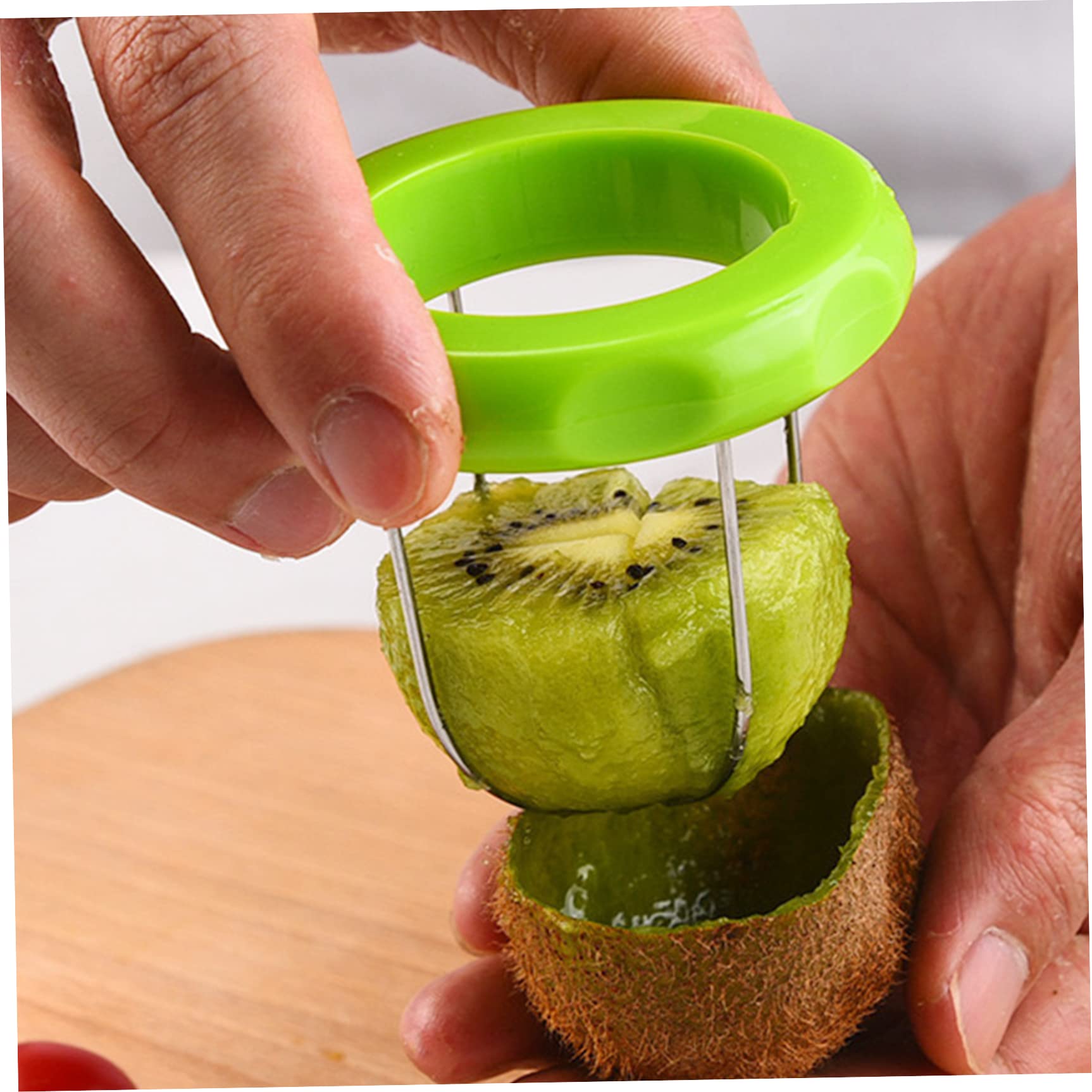 Pelakiwi Professionale – Sbucciatore E Affettatore Per Kiwi, Mango E Frutta, Utensile In Acciaio Inox Con Manico Ergonomico, Veloce E Pulito
