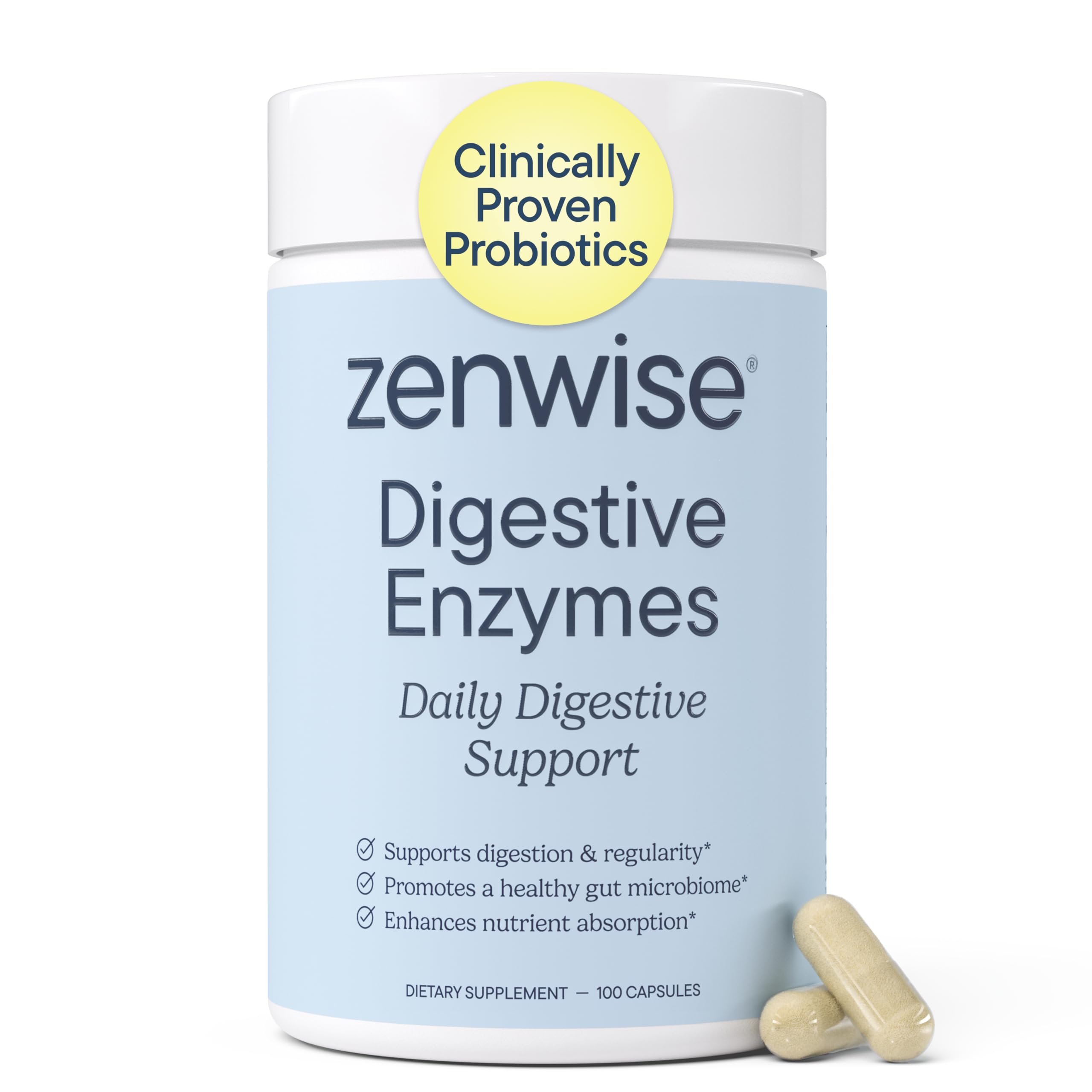 Digestive Enzymes and Bromelain for Gut Health - Probiotic Multi Enzymes with Prebiotics and Probiotics for Women and Men for Digestive Health and Bloating Relief for Digestion - 100 CT