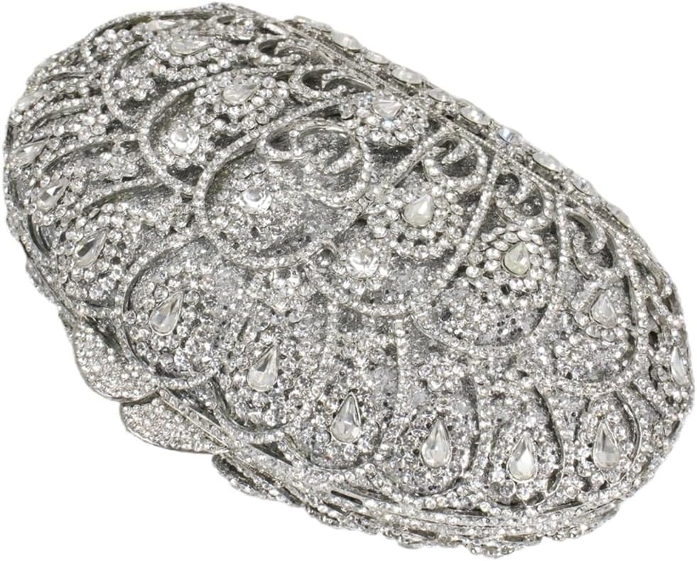 Women Sparkling Crown Diamond Clutch Purses Elegant Rhinestone Purse Evening Handbag for Wedding Prom Party - Image 6