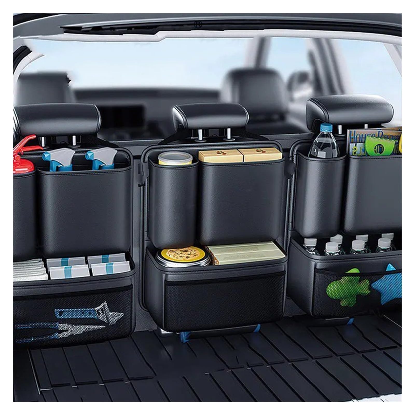 Proteggi Schienale Sedile Auto Organizer Per Bagagliaio In Similpelle