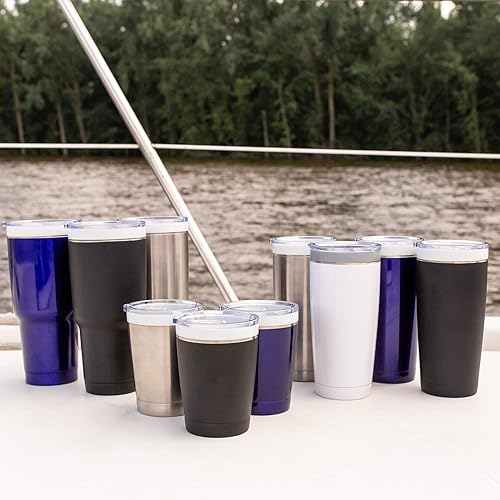 Miniatura 10 de CeramiSteel Taza de viaje de cerámica para café (22 onzas), borde de cerámica y revestimiento interior en vaso de acero inoxidable aislado, acabado