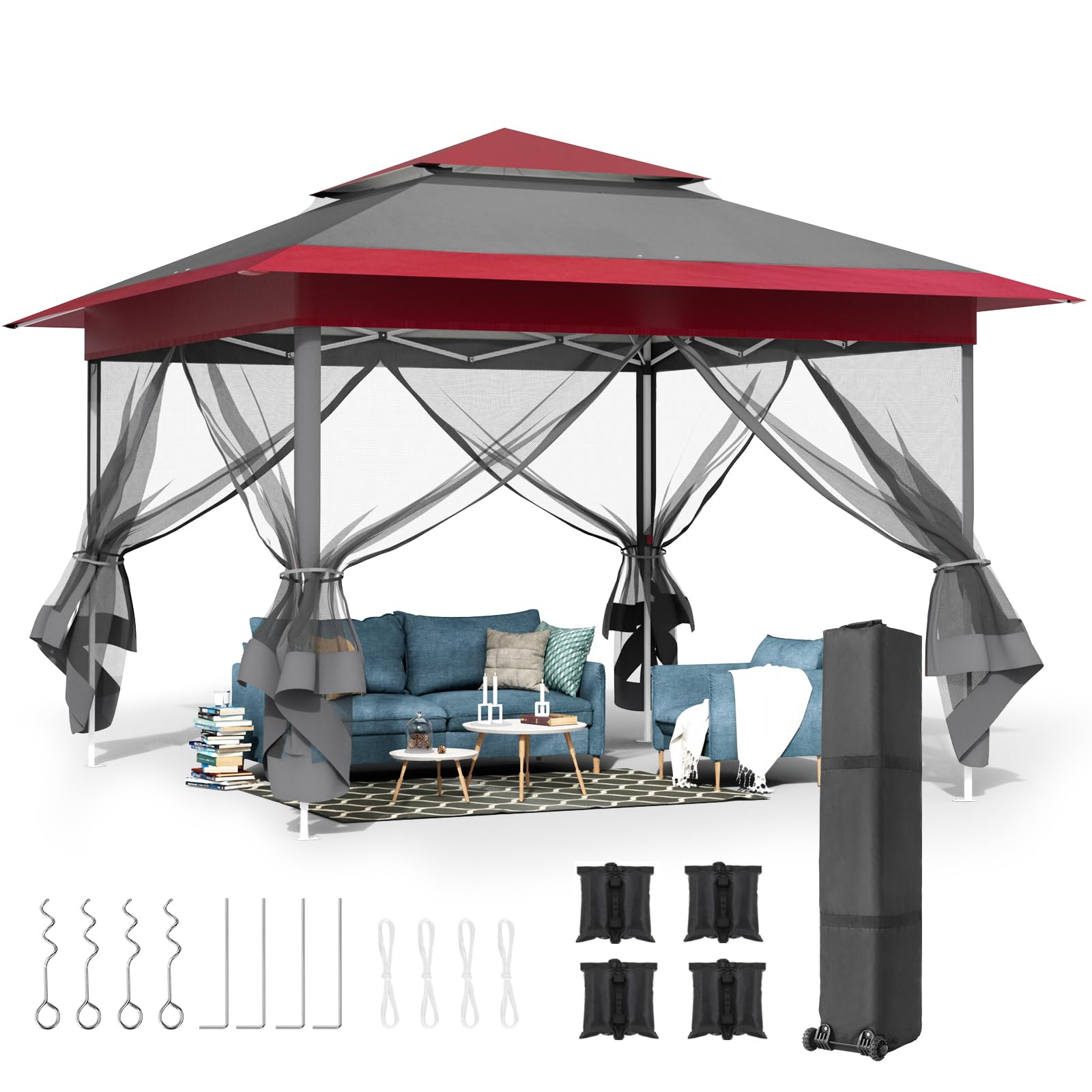 MAMIZO 13ft Pop Up Gazebo