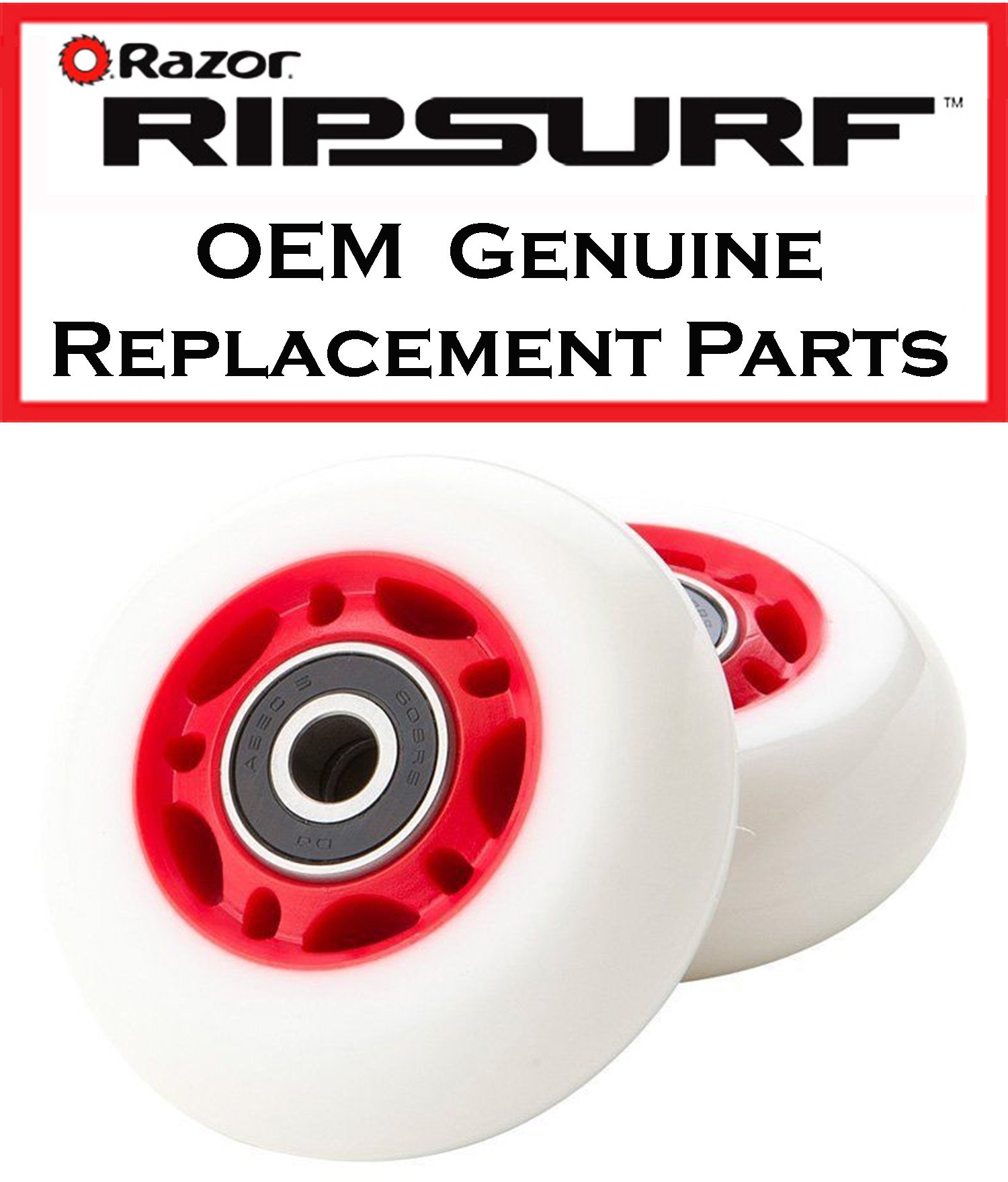 Razor Set of 2 Red Replacement Wheels RIPSURF