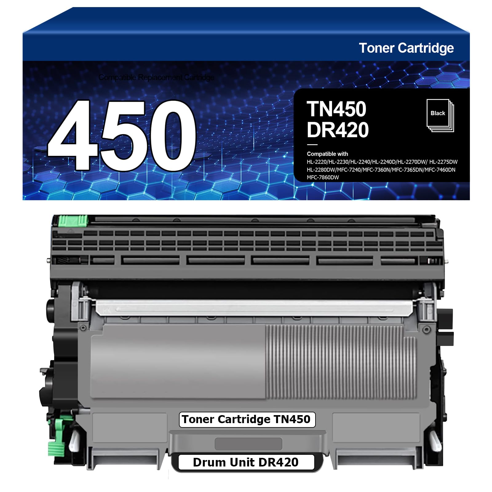 1 Pack TN635XL Black Toner Cartridges Replacement for TN635 Brother HL-L8430CDW L8430CDWT L8570CDW MFC-L8730CDW L8930CDW L8970CDW EX57(1 Black,5500 Pages)