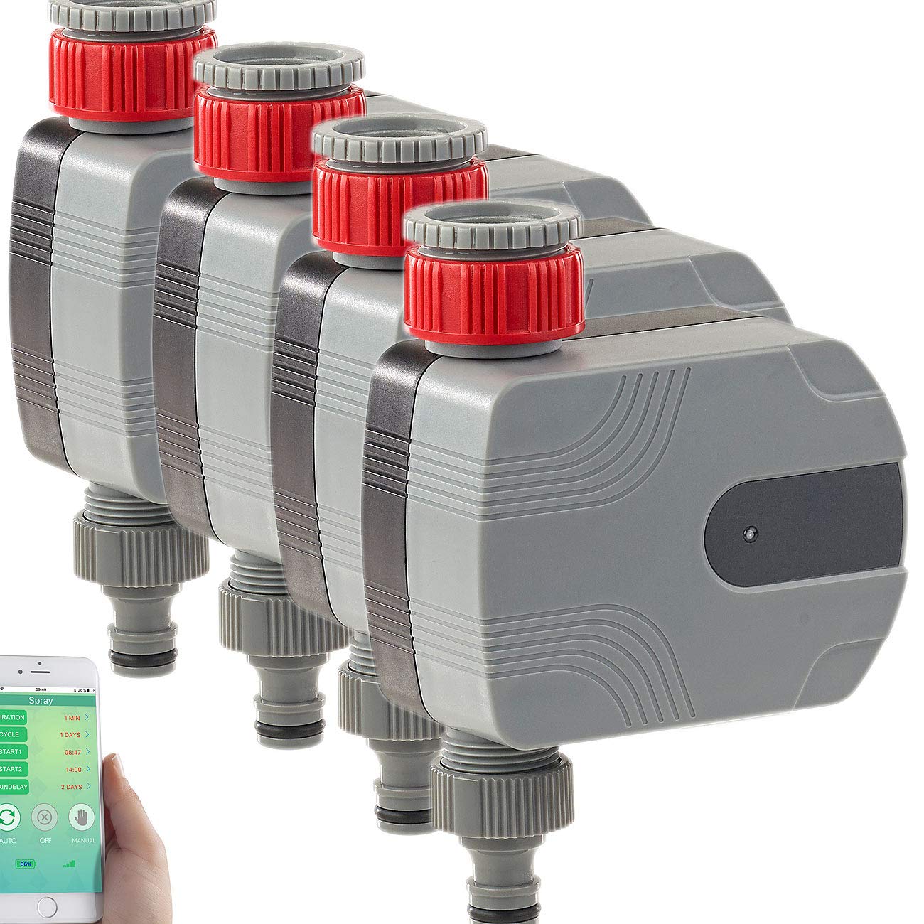 Royal Gardineer Zestaw 4 sztuk Komputer nawadniający, Bluetooth 4.0