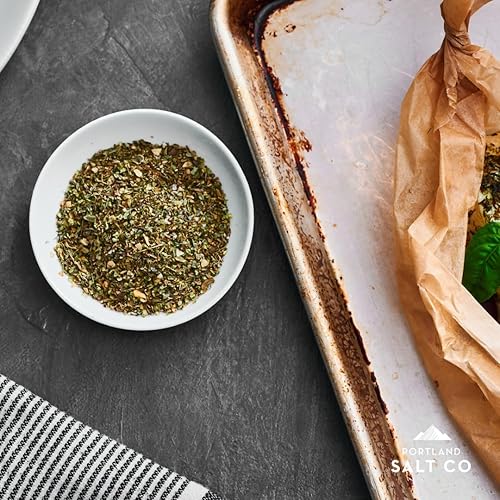 Miniatura 7 de Portland Salt Co. Za'atar Mezcla de especias con sal marina  Signature All-Purpose, condimento y frote de Oriente Medio, sin OMG, 4 onzas (paquete