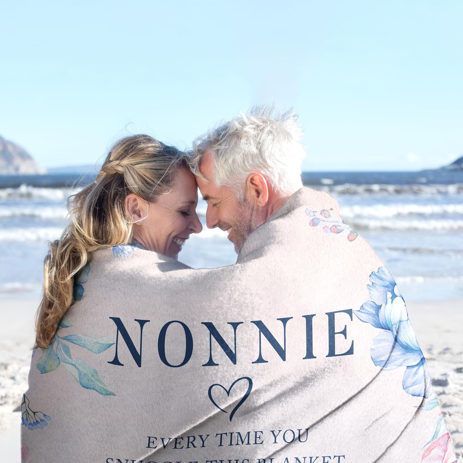 Nonnie Gifts, Birthday Gifts for Nonnie, Nonnie Gifts for Grandma Blanket 60" x 50", Nonnie Gifts for Mothers Day, Nonnie Gifts from Grandchildren, Gifts for Nonnie Christmas