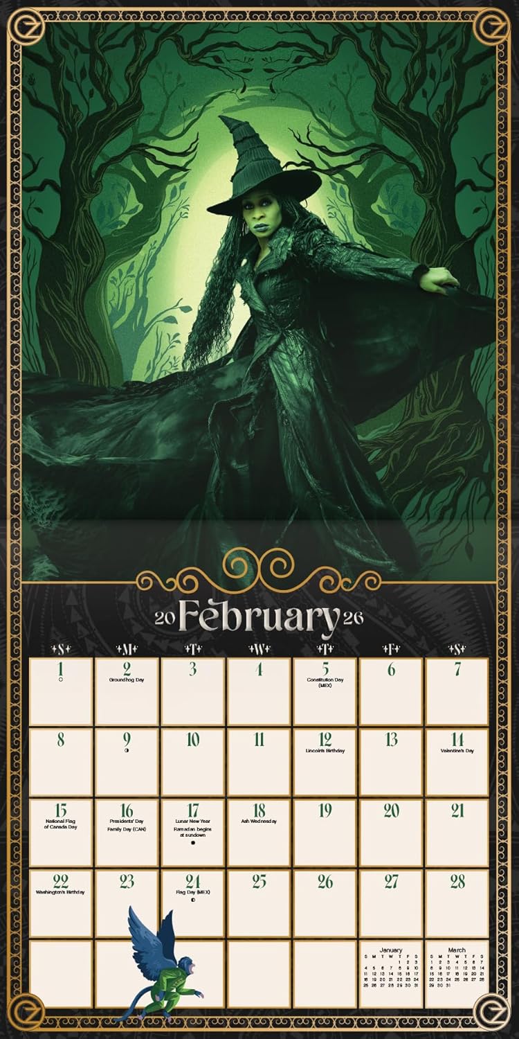 2026 Wicked: For Good Wall Calendar - Image 3