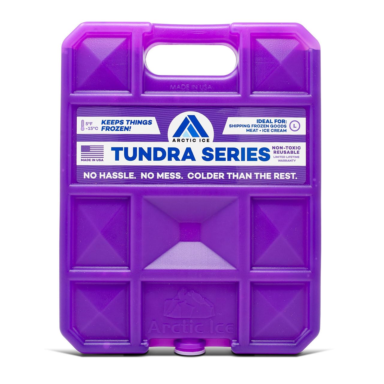 Arctic Ice Tundra Series Long Lasting Reusable Ice Pack - 5° Fahrenheit Cooling Point - Designed to Maintain Freezer-Like Temperatures in Coolers