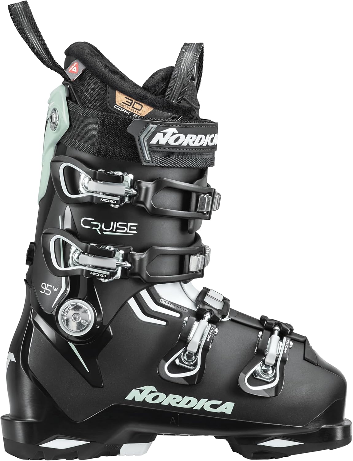 NORDICA Women's The Cruise 95 W Ski Boots - Adult Winter Sports Anatomical Shape Easy Entry Soft Flap Downhill Alpine Ski Boots