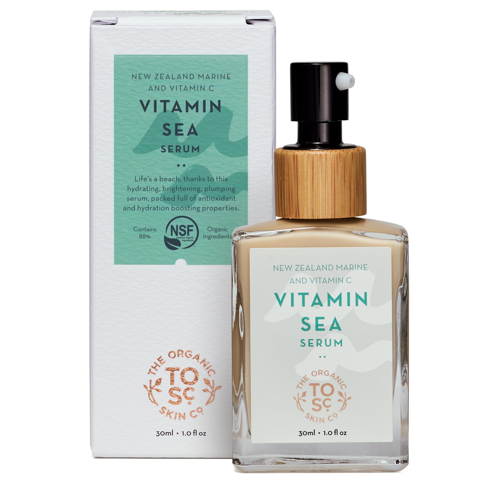 The Organic Skin Co.- Extractos bioactivos supercríticos: nuestro suero de vitamina C para el cuidado antienvejecimiento del rostro presenta con orgullo una mezcla sinérgica de aceites orgánicos extra