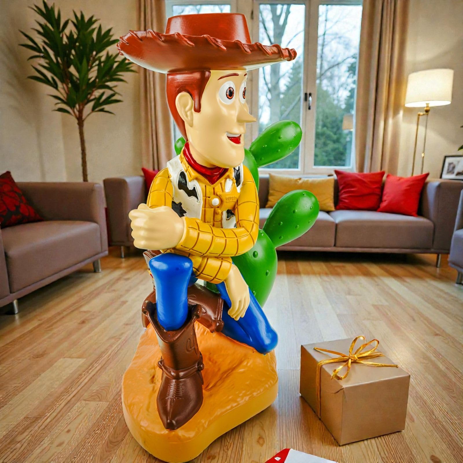 Statuetta da giardino Woody Toy Story con licenza ufficiale Disney 41 cm Polyres | Grande personaggio da collezione per giardino, terrazza e balcone | Decorazione Pixar ricca di