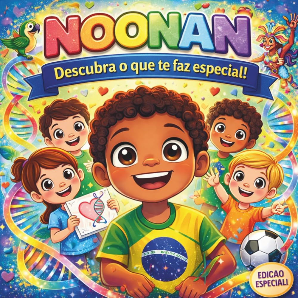 NOONAN – Descubra o que te faz especial!: Um livro para colorir sobre genética, coragem e amor-próprio