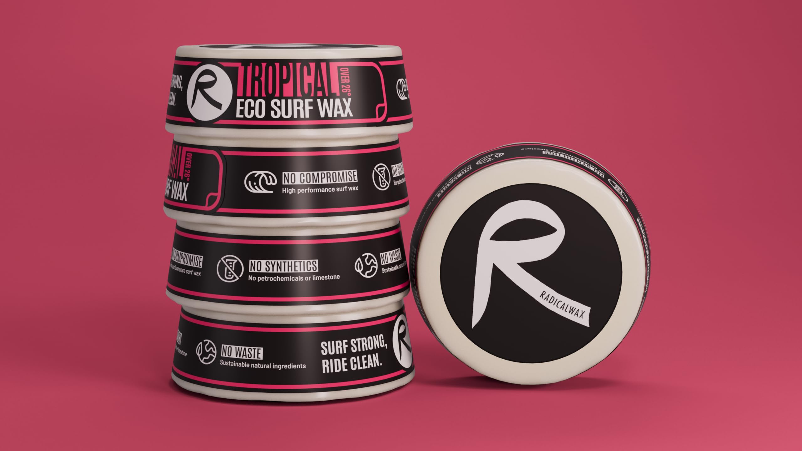 Eco Surf Wax (Tropical) - Cera per tavola da surf tropicale ecologica di alta qualità, accessori per surf