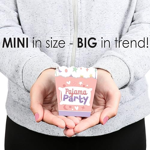 Miniatura 4 de Big Dot of Happiness Juego de 12 cajas de regalo para fiesta de pijamas, fiestas de cumpleaños, fiestas de cumpleaños, cajas de dulces