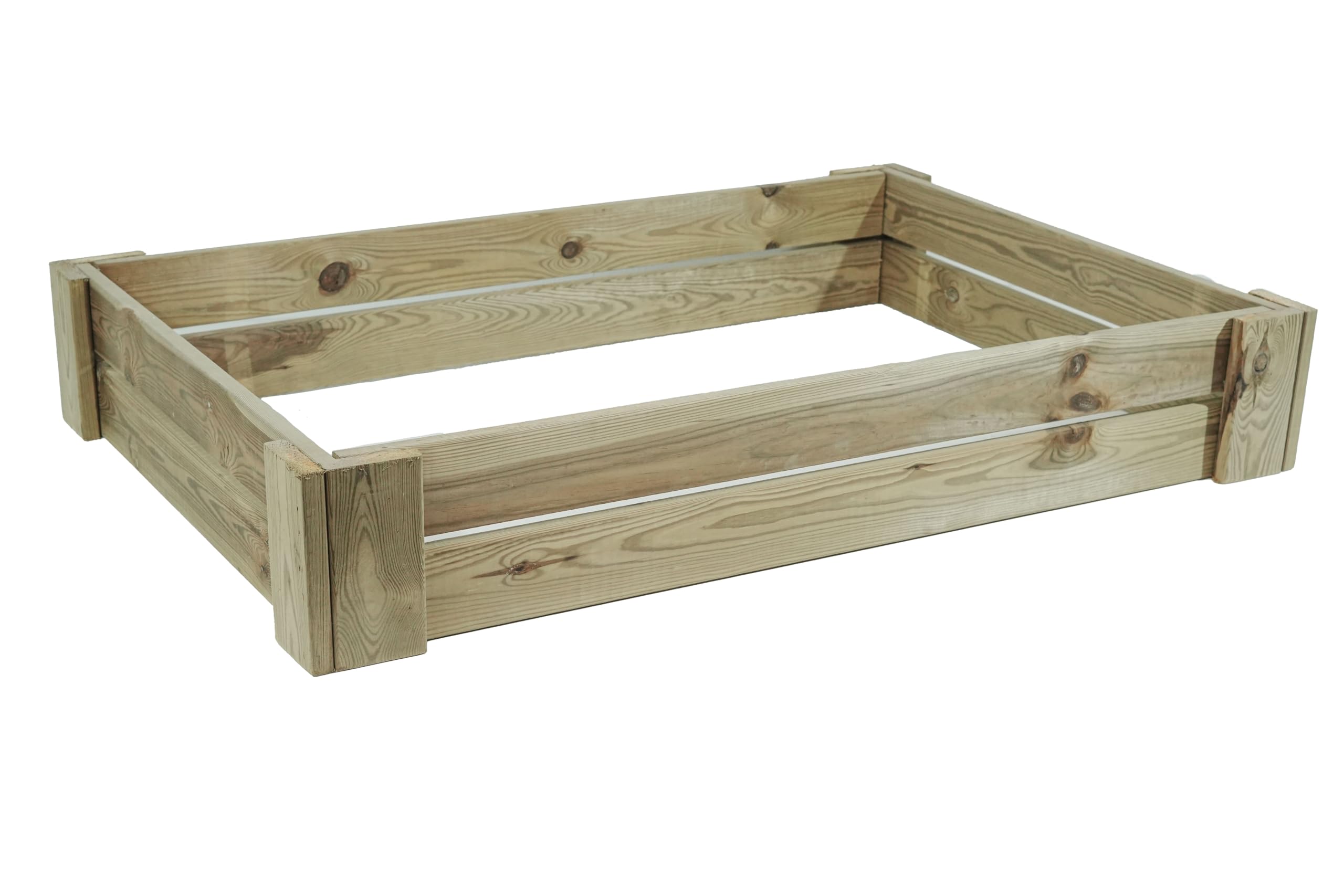 Cajón de Cultivo para huerto, Madera 120x120x30 cm con Altura 30 cm