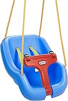 Little Tikes Snug 'n Secure 2-in-1 Baby Toddler Swing - Blue, Adjustable Straps, Safe for 9 Months-4 Years