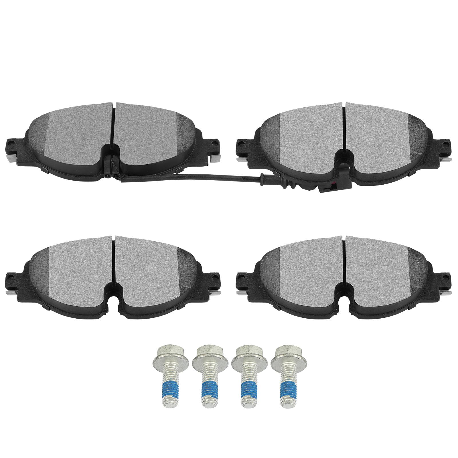 SCITOO D1760-8989 Disc Brake Pads Sets Front Ceramic Brake Pads w/Hardware